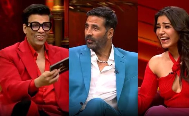 Koffee With Karan: సమంతతో అక్షయ్ కుమార్ డ్యాన్స్ వీడియో వైరల్, కాఫీ విత్ కరణ్ 7 ఎపిసోడ్ లో సందడి