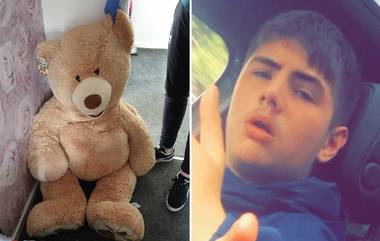 Thief Caught in Giant Teddy Bear: పోలీసులకు దొరకకుండా టెడ్డీబేర్‌లో దాక్కున్న దొంగ, ప్రియురాలి ఇంట్లోనే పోలీసులకు అడ్డంగా బుక్కైన యువకుడు, టెడ్డీబేర్‌లో దూరిన దొంగను పట్టుకున్న బ్రిటన్ పోలీసులు, ఇంటర్నెట్‌లో వైరల్‌గా టెడ్డీబేర్ దొంగ వ్యవహారం