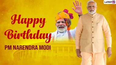 PM Narendra Modi Birthday Wishes: ప్రధాని నరేంద్ర మోదీ పుట్టిన రోజు గ్రీటింగ్స్, ఈ ఇమేజెస్ ద్వారా భారత ప్రధానికి శుభాకాంక్షలు చెప్పేయండి