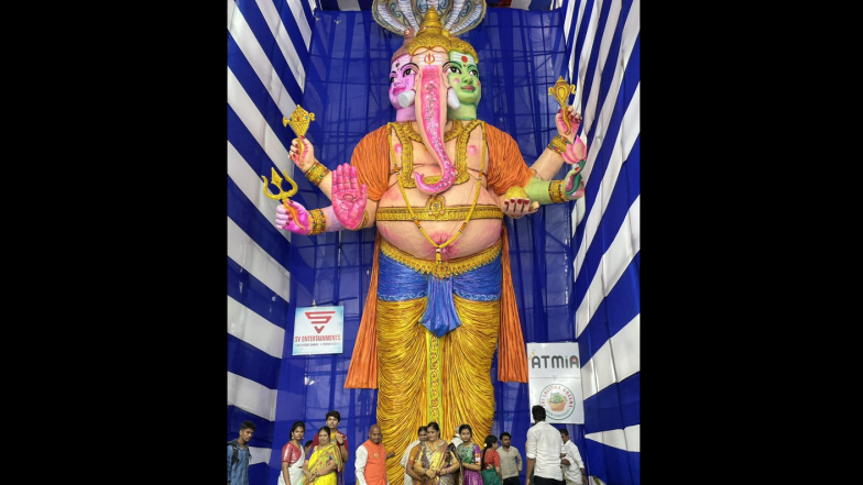 Tallest Idol: విశాఖలోని అత్యంత ఎత్తయిన వినాయక విగ్రహం కూలిపోయే ప్రమాదం.. వెంటనే నిమజ్జనం చేయాలని పోలీసుల సూచన