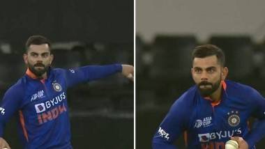 Virat Kohli Bowling Video: ఆరేళ్ల తరువాత కోహ్లీ బౌలింగ్ వీడియో వైరల్, ఒక ఓవర్ వేసి కేవలం ఆరు పరుగులు మాత్రమే ఇచ్చిన మాజీ కెప్టెన్