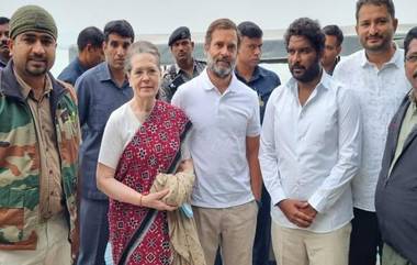 Sonia Joins Bharat Jodo Yatra: కొడుకుతో కలిసి పాదయాత్రలో కదంతొక్కిన సోనియా, భారత్ జోడో యాత్రలో జాయిన్‌ అయిన కాంగ్రెస్ అధినేత్రి, కర్ణాటక కాంగ్రెస్ శ్రేణుల్లో రెట్టించిన ఉత్సాహం, రేపు రాహుల్‌కు మద్దతుగా భారత్ జోడో యాత్రకు ప్రియాంక వాద్రా