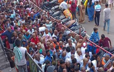 Heavy pilgrims at Tirumala: తిరుమలకు పోటెత్తుతున్న భక్తులు.. ఆరు కిలోమీటర్ల మేర క్యూ... గోగర్భం రిజర్వాయర్ వరకు క్యూలైన్లు.. శ్రీవారి దర్శనానికి 48 గంటలు..  క్యూలైన్లలోకి భక్తుల ప్రవేశం నిలిపివేసిన టీటీడీ