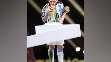 Lionel Messi: మరో ప్రపంచ రికార్డు సాధించిన మెస్సీ, ఇన్‌స్టాగ్రామ్‌లో 56 మిలియన్ల లైక్‌లతో దూసుకుపోతున్న మెస్సీ ప్రపంచకప్‌ను ముద్దాడిన ఫోటో