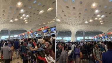 Mumbai Airport Server Crash: ముంబై ఎయిర్‌పోర్ట్‌ సర్వర్లు క్రాష్, స్థంభించిపోయిన అన్ని సేవలు, పలు విమానాల రాకపోకలు ఆలస్యం, గంటలపాటు క్యూలో ప్రయాణికులు