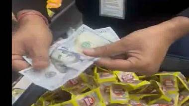 Cash Inside Gutkha Pouches: వైరల్ వీడియో, గుట్కా పౌచ్‌లలో రూ.33 లక్షలు అక్రమ రవాణా, బ్యాంకాక్ వెళ్తూ కోల్‌కతా కస్టమ్స్‌ అధికారులకు దొరికిన నిందితుడు