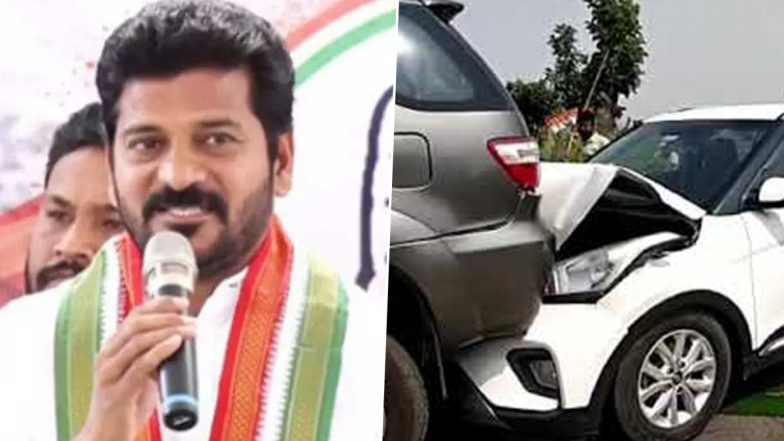 Revanth Reddy Accident: తెలంగాణ పీసీసీ చీఫ్ రేవంత్ రెడ్డికి తృటిలో తప్పిన ప్రమాదం, రోడ్డు ప్రమాదంలో రేవంత్ కాన్వాయ్ లో ఆరు కార్లు ధ్వంసం, రేవంత్ సేఫ్,  ఊపిరి పీల్చుకున్న అభిమానులు