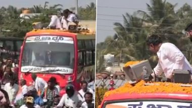 Karnataka: రూ. 500 నోట్ల కట్టను గాల్లోకి విసిరిన కర్ణాటక కాంగ్రెస్ చీఫ్, అసెంబ్లీ ఎన్నికల షెడ్యూల్ విడుదల వేళ వివాదంలో డీకే శివకుమార్