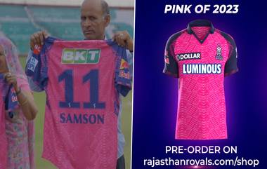 Rajasthan Royals New Jersey: ఈసారి సరికొత్తగా ఐపీఎల్‌లోకి ఎంట్రీ ఇస్తున్న రాజస్థాన్ రాయల్స్, వినూత్నంగా కొత్త జెర్సీని రిలీజ్ చేసిన రాజస్థాన్‌