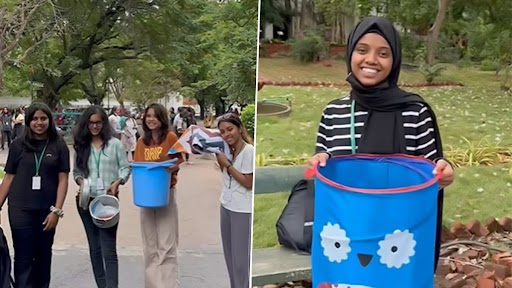 No Bag Day: నో బ్యాగ్ డే.. చెన్నైలో విద్యార్థులతో ఫన్ యాక్టివిటీ నిర్వహించిన కాలేజీ.. బకెట్లు, కుక్కర్లు, సూట్ కేసులతో రాక.. ఇన్ స్టాలో వీడియో వైరల్