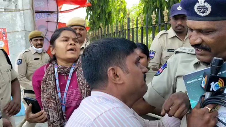 PM Modi In Hyderabad: మోడీ పర్యటన సందర్భంగా పరేడ్ గ్రౌండ్ వద్ద మీడియా ఫై పోలీసులు జులుం