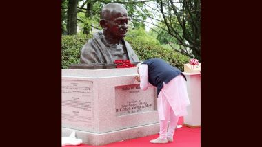 PM Modi Unveils Bust of Mahatma Gandhi: హిరోషిమాలో మహాత్మగాంధీ విగ్రహాన్ని ఆవిష్కరించిన ప్రధానమంత్రి నరేంద్ర మోదీ.. వీడియో ఇదిగో