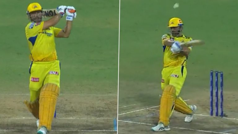 Dhoni Smashing Sixes Video: ధోనీ సిక్స్‌లతో ఫ్యాన్స్‌కు పూనకాలు, ఢిల్లీతో మ్యాచ్‌లో వింటేజ్‌ ధోనీ కనిపించాడంటూ ఫ్యాన్స్ కామెంట్స్, ధోనీ ధనాధన్ సిక్స్‌ల వీడియో ఇదుగోండి!