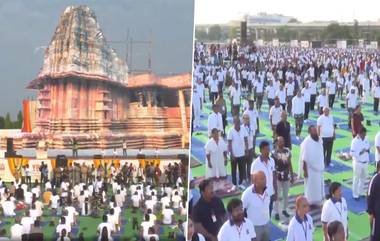 Yoga Mahotsav: సికింద్రాబాద్‌ పరేడ్‌ గ్రౌండ్స్‌లో ‘యోగా మహోత్సవ్’.. వీడియో ఇదిగో..