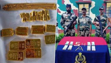 BSF Seizes Gold: ఇండో-బంగ్లాదేశ్ సరిహద్దులో అక్రమ రవాణా, రూ. 86 లక్షల విలువైన బంగారాన్ని స్వాధీనం చేసుకున్న భద్రతా దళాలు