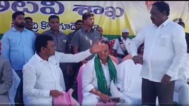 Telangana: వీడియో ఇదిగో, నువ్వెంత అంటే నువ్వెంత అంటూ బూతులు తిట్టుకున్న కాంగ్రెస్-బీఆర్ఎస్ ఎమ్మెల్యేలు, మంత్రి ఇంద్రకరణ్ రెడ్డి ముందే వాగ్వాదం