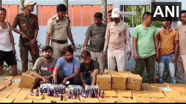 Cough Syrup Bottles Seized: రూ. 2 కోట్ల విలువైన దగ్గు మందు అక్రమ రవాణా, త్రిపుర సరిహద్దులో 33,000 బాటిళ్లను స్వాధీనం చేసుకున్న పోలీసులు