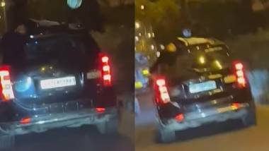 Delhi Hit-and-Run: షాకింగ్ వీడియో ఇదిగో, బైక్‌ను ఢీకొట్టి యువకుడిని మూడు కిలోమీటర్లు ఈడ్చుకెళ్లిన కారు, దేశ రాజధాని ఢిల్లీలో దారుణ ఘటన