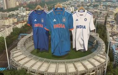 Team India New Jersey:టీం ఇండియా కొత్త జెర్సీ వీడియో ఇదిగో, వ‌న్డే, టీ20లకు కొంచెం భిన్నంగా జెర్సీలను రూపొందించిన అడిడాస్