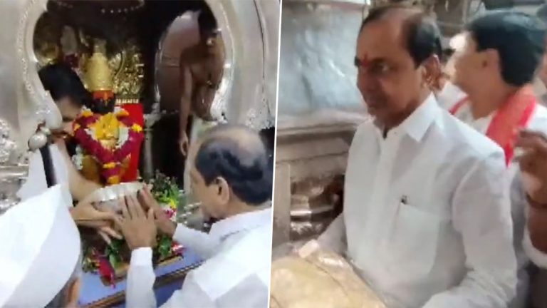 CM KCR in Maharashtra: వీడియో ఇదిగో, శ్రీవిట్టల్‌ రుక్మిణీ ఆలయంలో సీఎం కేసీఆర్ ప్రత్యేక పూజలు, అనంతరం స‌మీప గ్రామంలోని పార్టీ కార్యకర్తల‌తో సమావేశం