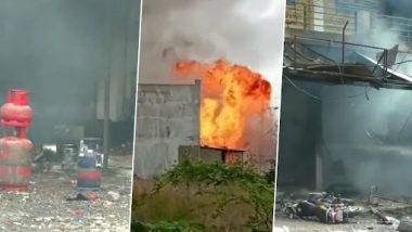 Gujarat Fire Video: వీడియో ఇదిగో, గుజరాత్‌లో భారీ అగ్నిప్రమాదం, గ్యాస్‌ గోదాంలో ఒక్కసారిగా మంటలు