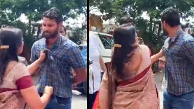 MLA Geeta Jain Slaps Jr Engineer Video: వీడియో ఇదిగో, ఇంజినీరు చెంప చెళ్లుమనిపించిన మహిళా ఎమ్మెల్యే, అక్రమనిర్మాణాల కూల్చివేత సందర్భంగా మహారాష్ట్రలో ఘటన