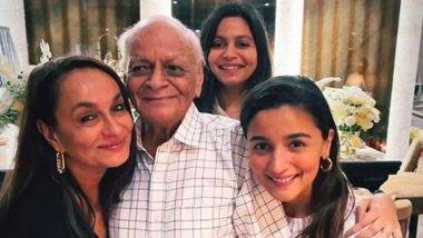 Alia Bhatt Grandfather Dies: ప్రముఖ నటి అలియాభట్ ఇంట తీవ్ర విషాదం, వృద్ధాప్య సమస్యలతో ఆస్పత్రిలో పోరాడి తుదిశ్వాస విడిచిన ఆమె తాతయ్య నరేంద్ర రజ్దాన్‌