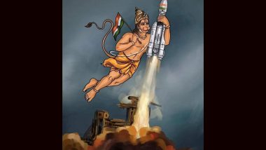 Chandrayaan 3: హల్లో చందమామ, మీ దగ్గరకు వస్తున్నాం, హనుమంతుడు భారత జెండాతో చంద్రయాన్ 3 మిషన్ తీసుకువెళుతున్న ఇమేజ్ సోషల్ మీడియాలో వైరల్