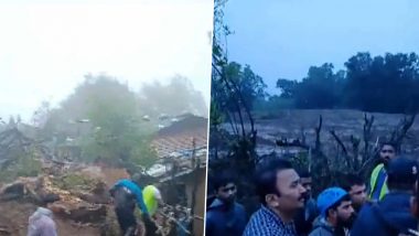 Raigad Landslide: రాయ్‌గఢ్ జిల్లాలో ఇళ్లపై విరిగిపడిన కొండ చరియలు, నలుగురు మృతి, శిథిలాల మధ్య చాలా మంది చిక్కుకున్నారని వార్తలు