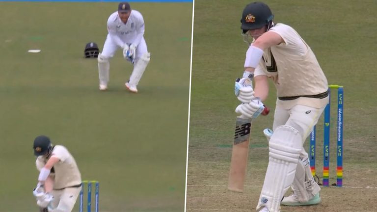 Steve Smith Dismissal Video: వీడియో ఇదిగో, 100వ టెస్ట్ మ్యాచ్‌లో 22 పరుగులకు ఔట్ అయిన స్టీవ్ స్మిత్