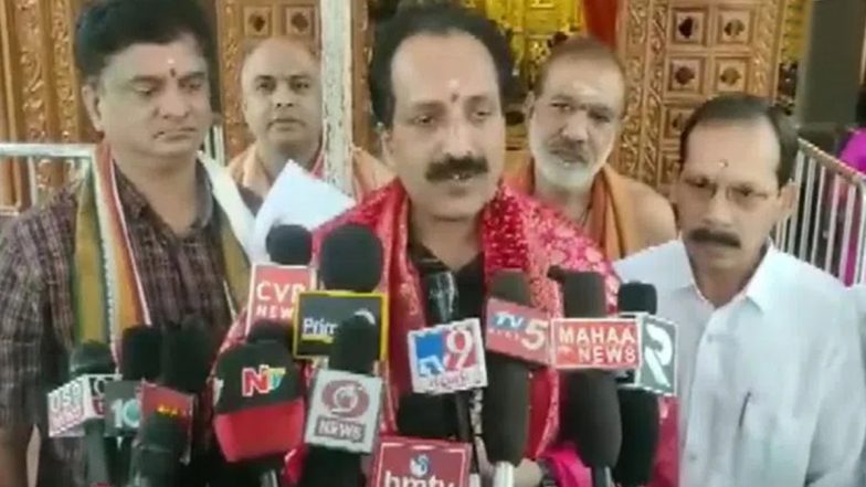 Chandrayaan-3: వెంకటేశ్వర స్వామి సన్నిధిలో చంద్ర‌యాన్‌-3 ప్ర‌తిమ‌, శ్రీవారి ఆశీస్సులు తీసుకున్న ఇస్రో చైర్మెన్, రేపే చంద్రయాన్ -3 ప్రయోగం