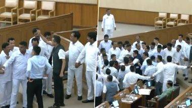 Tripura Assembly Ruckus: అసెంబ్లీలో పోర్న్ వీడియోలు చూసిన బీజేపీ ఎమ్మెల్యే, దానిపై చర్చ చేపట్టాలని ప్రతిపక్ష పార్టీ ఎమ్మెల్యే డిమాండ్, త్రిపుర అసెంబ్లీలో రచ్చరచ్చ