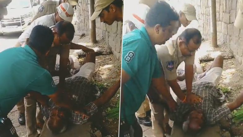 Hyderabad: వీడియో ఇదిగో, రోడ్డు మీద కుప్పకూలిన వ్యక్తికి సీపీఆర్ ఇచ్చి రక్షించిన హైదరాబాద్ సిటీ ట్రాఫిక్ ఏసీపీ పి.మధుసూధన్ రెడ్డి, ప్రస్తుతం నిలకడగా అతని ఆరోగ్యం