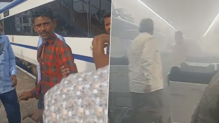 Fumes in Vande Bharat Train: వీడియో ఇదిగో, వందే భారత్ టాయిలెట్‌లో ఓ వ్యక్తి సిగరెట్ తాగడంతో రైలు నిండా పొగలు, ఆందోళనకు గురైన ప్రయాణికులు