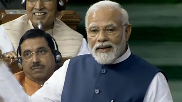 PM Narendra Modi Attacks Congress: కాంగ్రెస్ దుకాణానికి తాళం వేసే సమయం ఆసన్నమైంది, లోక్ సభ వేదికగా ప్రధాని మోదీ ధ్వజం, వీడియో ఇదిగో..