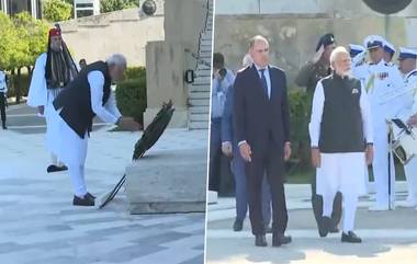 PM Modi in Greece: 40 ఏళ్లలో తొలిసారి.. గ్రీస్‌లో పర్యటించిన భారత ప్రధాని మోదీకి ఘన స్వాగతం పలికిన దేశ విదేశాంగ మంత్రి జార్జ్‌ గెరాపెట్రైటిస్‌, వీడియో ఇదిగో..