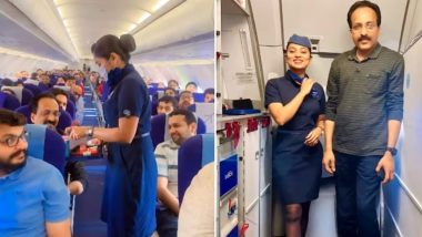 Air Hostess Welcomes ISRO Chief: వీడియో ఇదిగో, ఇండిగో విమానంలో ఇస్రో చీఫ్ సోమనాథ్, ప్రత్యేక అనౌన్స్‌మెంట్‌తో సత్కరించిన ఇండిగో సిబ్బంది