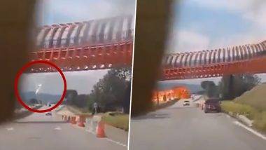 Plane Crash Video: వీడియో ఇదిగో, ఆకాశం నుంచి ఒక్కసారిగా కిందకు వచ్చి రోడ్డు మీద కుప్పకూలిన విమానం, 10 మంది అక్కడికక్కడే మృతి