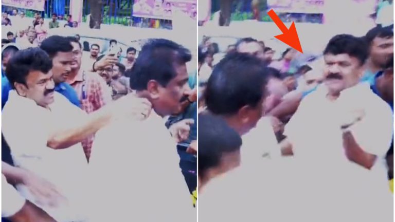 Minister Talasani Viral Video: వైరల్ వీడియో..మంత్రి కేటీఆర్ ముందు ఓ వ్యక్తి చెంప చెళ్లు మనిపించిన, మంత్రి తలసాని శ్రీనివాస యాదవ్