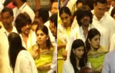 Shahrukh Khan at Tirumala: తిరుమల శ్రీవారిని దర్శించుకున్న షారుఖ్ ఖాన్.. భార్య, కుమార్తె, నటి నయనతారతో కలిసి శ్రీవారి దర్శనం