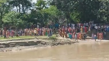 Bihar Boat Capsized: ముజఫర్‌పూర్ జిల్లాలో ఘోర విషాదం, బాగమతి నదిలో 34 మంది విద్యార్థులో వెళుతున్న పడవ బోల్తా, 20 మందిని రక్షించిన పోలీసులు, మిగతా వారి కోసం గాలింపు చర్యలు ముమ్మరం