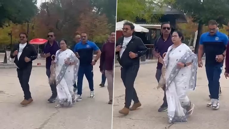 Mamata Banerjee Jogging In Saree: చీర, చెప్పులు ధరించి మమతా బెనర్జీ జాగింగ్ చేస్తున్న వీడియో ఇదిగో, ప్రతి రోజు ఉదయాన్నే జాగింగ్‌ చేయడం ఆరోగ్యానికి ఎంతో మంచిదని సూచన