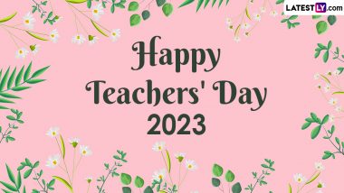 Happy Teachers Day 2023: ఉపాధ్యాయ దినోత్సవం సందర్భంగా మీ బంధు మిత్రులకు Images, HD Wallpapers, Greetings రూపంలో ఉచితంగా డౌన్ లోడ్ చేసి Wishes పంపండి