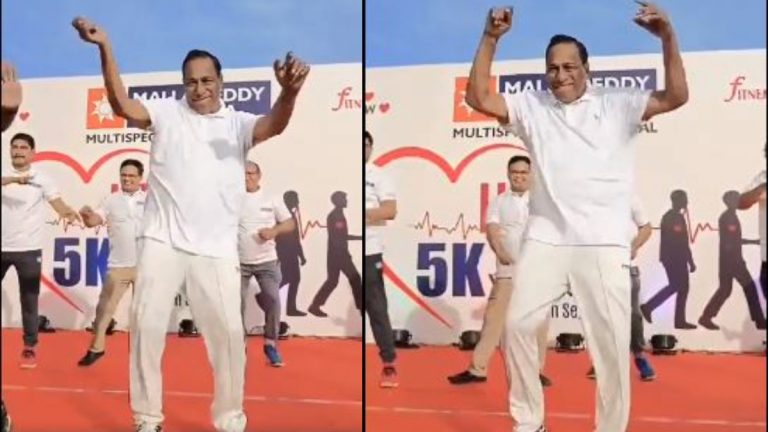 Minister Mallareddy Dance Video: మంత్రి మల్లా రెడ్డి ఊర మాస్ డాన్స్ వీడియో చూస్తే..అల్లు అర్జున్ కూడా చేతులు పైకెత్తి దండం పెట్టడం ఖాయం..