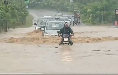 Telangana Rain Videos: వీడియోలు ఇవిగో, తెలంగాణలో పొంగిపొర్లుతున్న వాగులు, చెరువులు తలపిస్తున్న రోడ్లు