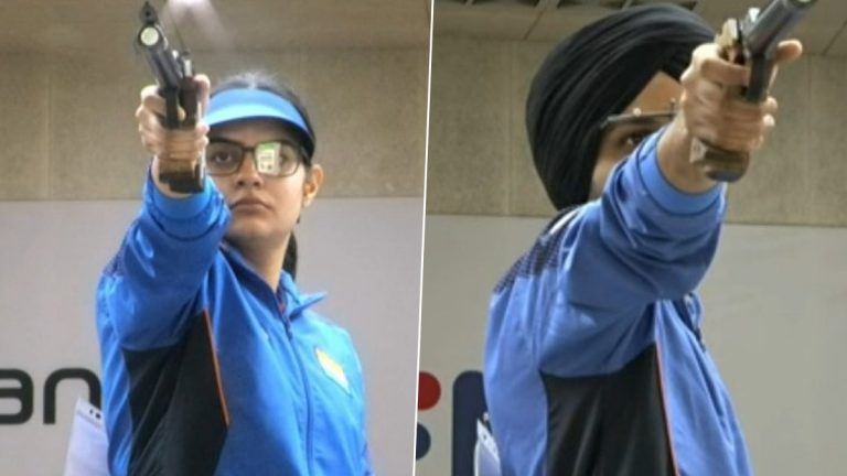 Asian Shooting Championships 2023: ఆసియా షూటింగ్ ఛాంపియన్‌షిప్ 2023లో రజత పతకం సాధించిన సరబ్‌జోత్ సింగ్, సురభి రావ్ జోడీ