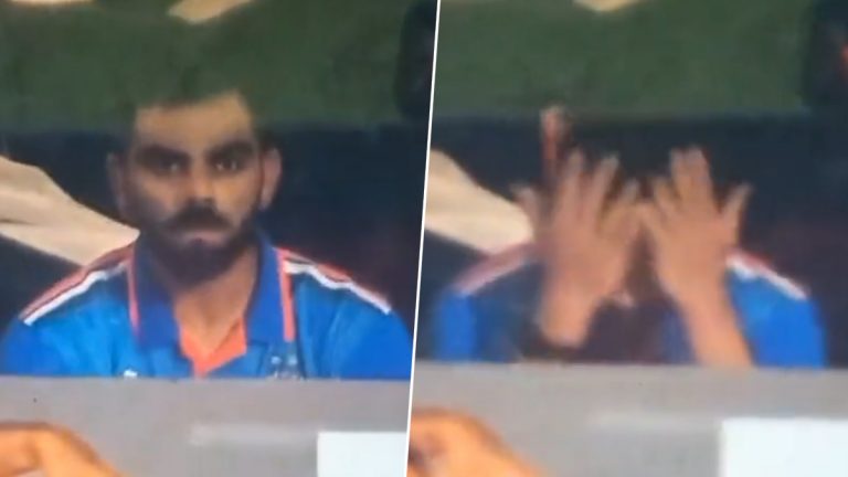 Kohli Frustration Viral Video: ఔటైన ఫ్రస్టేషన్ లో డ్రెస్సింగ్ రూమ్ లో తల బాదుకున్న కోహ్లీ.. వీడియో వైరల్