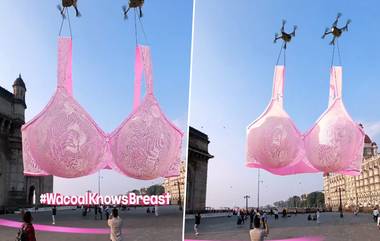 Flying Bra: గేట్‌ వే ఆఫ్‌ ఇండియా వద్ద ఎగిరిన పెద్ద బ్రా.. ఎందుకు? (వీడియో వైరల్‌)