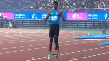 Asian Para Games 2023: ఆసియా పారా గేమ్స్‌లో భారత్‌కు 25వ బంగారు పతకం, పురుషుల లాంగ్ జంప్ T-64 ఈవెంట్‌లో స్వర్ణం గెలుచుకున్న సోలైరాజ్ ధర్మరాజ్