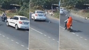 Road Accident Video: అతివేగం తెచ్చిన అనర్థమంటూ షాకింగ్ వీడియో షేర్ చేసిన సజ్జనార్, ఘటనలో బైక్ వెళ్తున్న తండ్రి, ఐదేళ్ల చిన్నారి దుర్మరణం